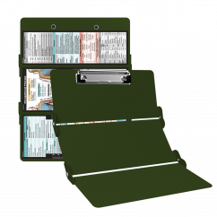 WhiteCoat Clipboard® Trifold - Army Green Occupational Therapy Edition